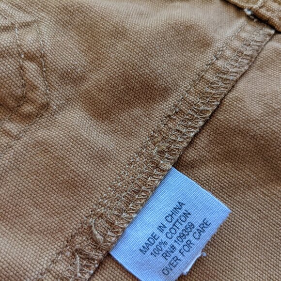 Chore Jacket - Tan Lightweight Canvas - Men’s Size M - Charles And A Half - Picture 3 of 4